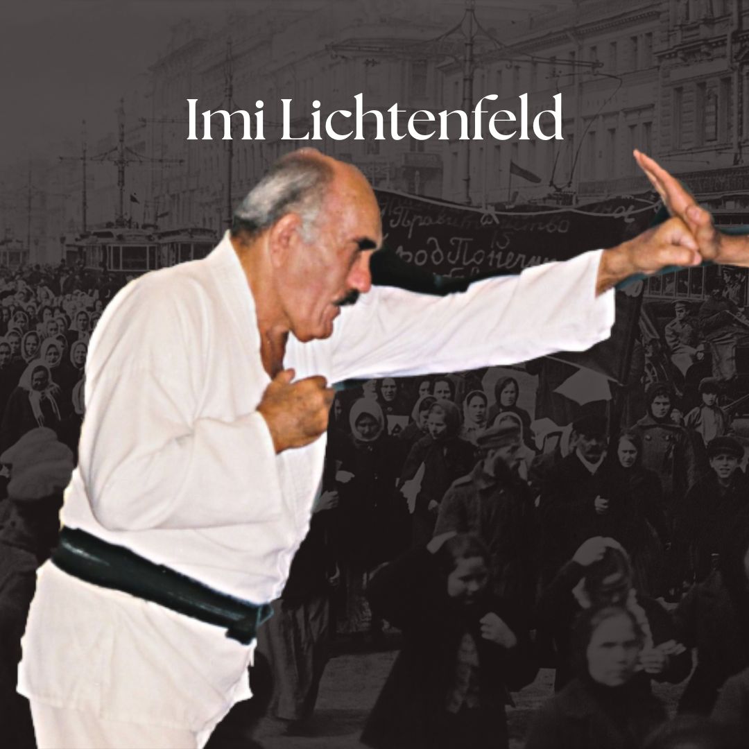 Imi Lichtenfeld dando un punetazo